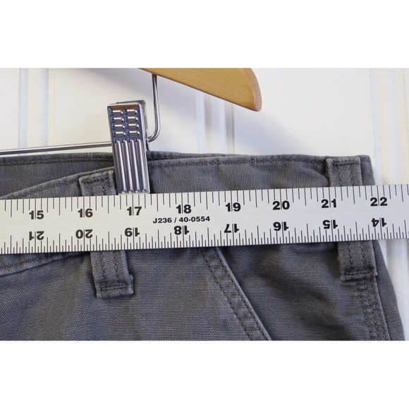 Carhartt Mens‎ Size 42 10" Rugged Flex Rigby Shorts Gray Pockets - Picture 3 of 7